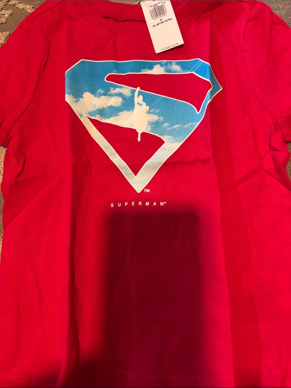 Old Navy- Superman Short Sleeve Tee